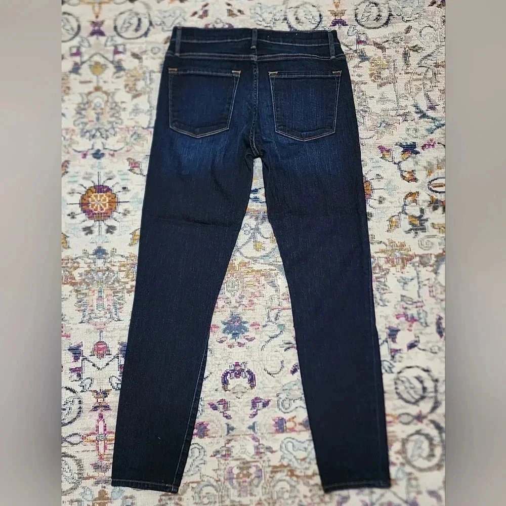 Frame La Skinny De Jeanne Denim Jeans Size 26 (Professionally Shorten) - Picture 2 of 4
